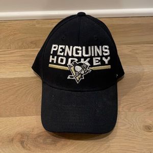 Reebok Black Penguins Hockey Hat